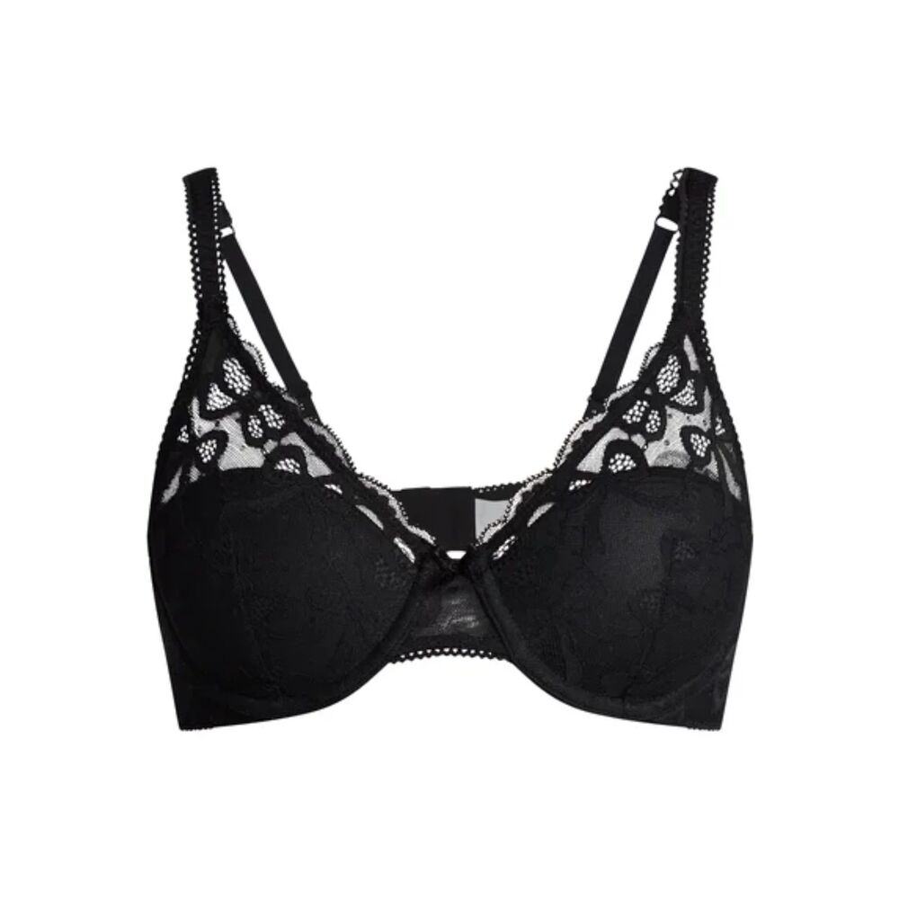 No Boundaries Bow Lace Half Cup Bra, Women's size 38D